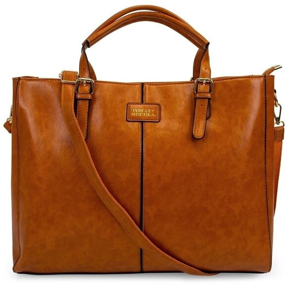 Badgley Mischa Tote Weekender Rustic vegan leather crossbody travel bag luggage - Picture 14 of 14